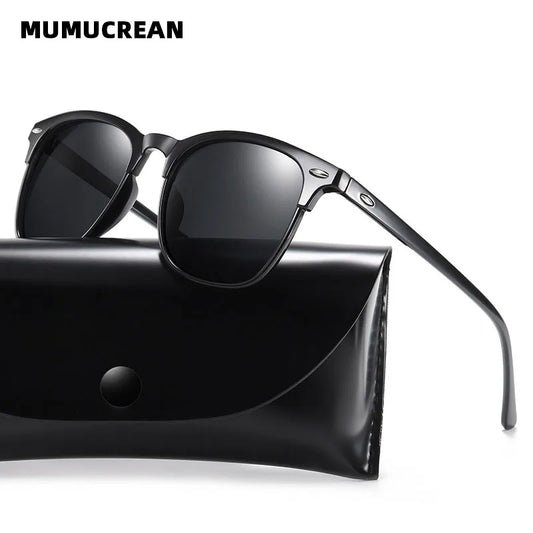 MIRO™ New Polarized Sunglasses, Classic Retro Men Sunglasses, Outdoor Sunglasses, UV400 Plastic Square Trending Shades Eyewear