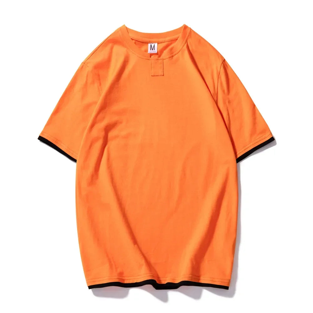 Cotton KB ™️️ New TSHIRT, short sleeve men solid t-shirt o-neck soft solid cotton breathable men t-shirt