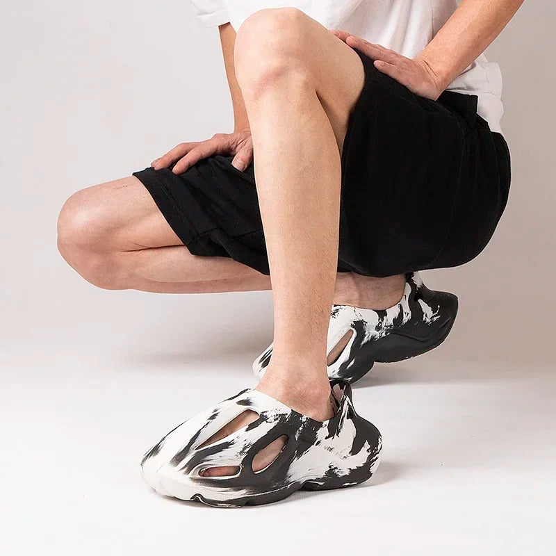 FLIPFLOP ™️Summe Men Women Slippers Camouflage Platform Outdoor Clogs Shoe Beach Sandals Male Soft EVA Indoor Home Slides Lover Flip Flops