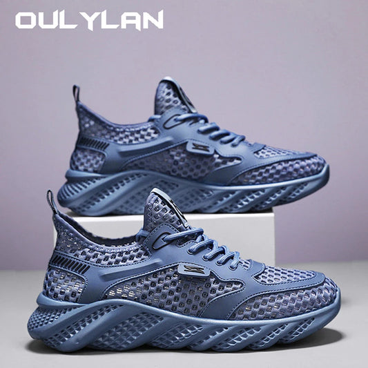 U FASHION™ NEW 2025 Outdoor Fishing Wading Shoes Summer Thin Breathable Mesh Hollowed Out Shoes for Men's Lightweight Sneakers Sports Running Shoes