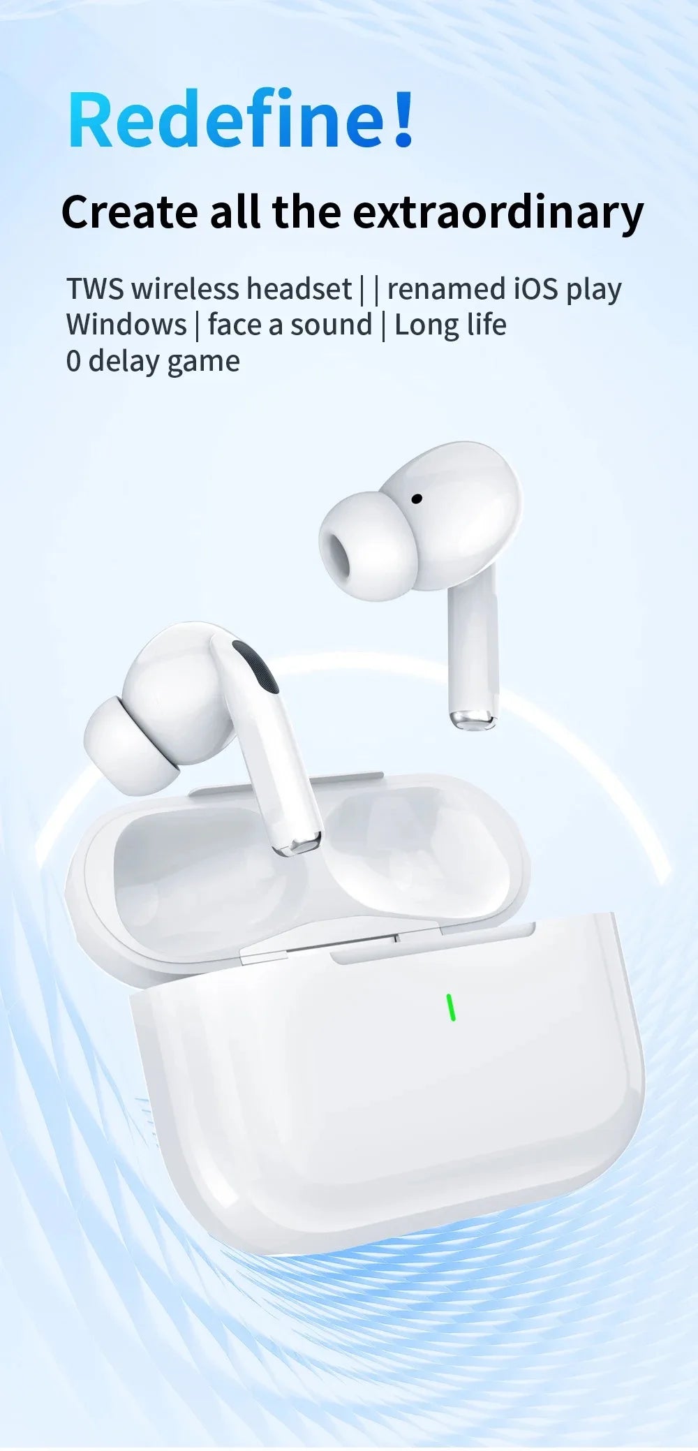 SCELTECH™ |Bluetooth 5.3 Wireless Noise-Cancelling Air buds Perfect for Music, Gaming, etc.