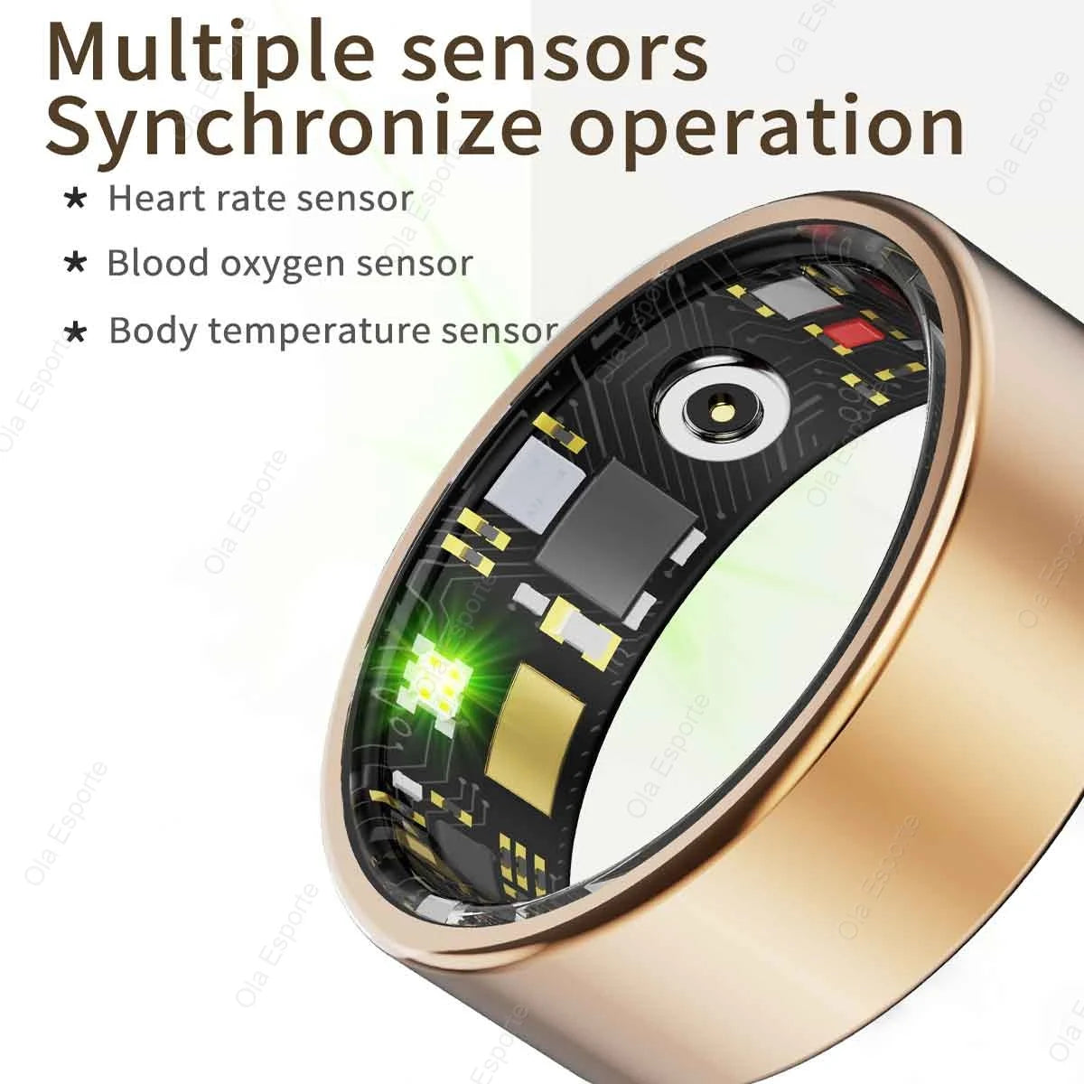 XIAOMI™ | 2025 New Smart Ring for Men and Women, Heart Rate and Blood Oxygen Monitor Smart Ring IP68 & 5ATM, Waterproof, Includes Multi-sport Mode
