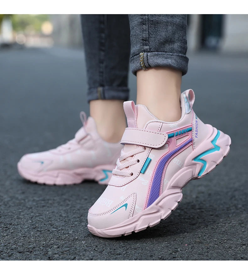 RIGHT STEPS™️ Kids Casual Boys/GIRLS Shoes Soft Sole Kids Shoes Non-Slip Sneakers Shoes Outdoor Student's Children Pink Girls Sport Walking Footwear