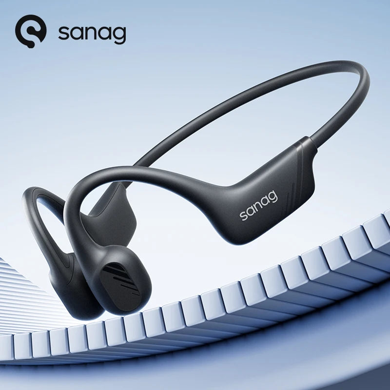 ONLY Sanag ™ B21S True Bone Conduction Bluetooth 5.4 Earphone AAC HiFi Powerful Bass Headphones Sport Earbuds Running Wireless Headset