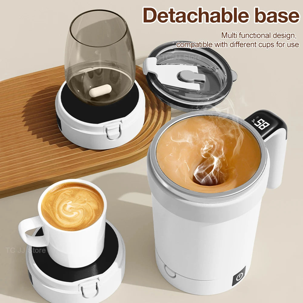 HUG IN A MUG™ |Automatic Stirring Cup, Rechargeable, Magnetic Mixer, Stainless Steel Coffee Mug