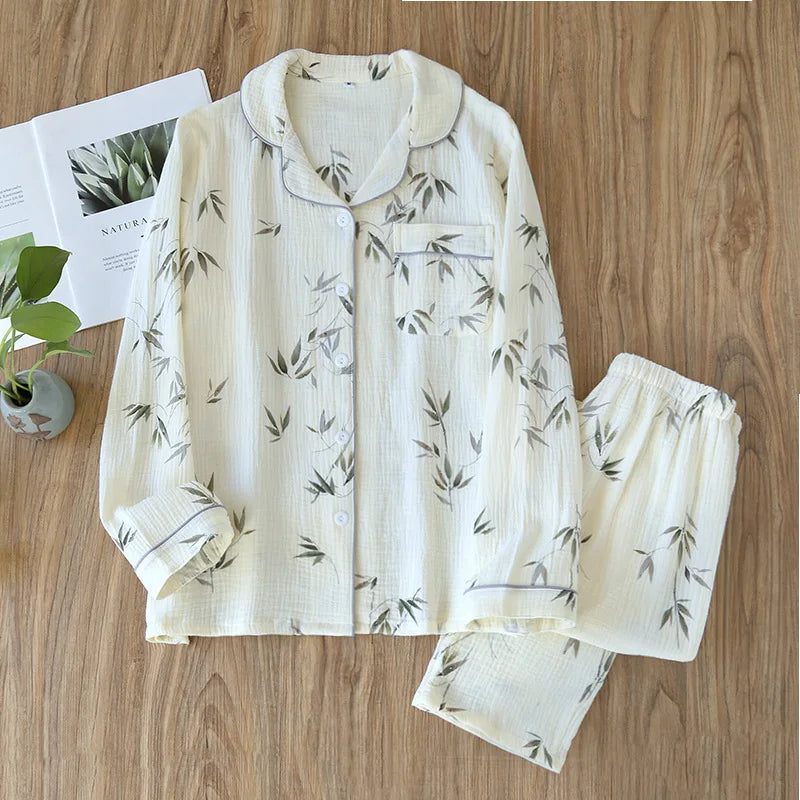 Relax in Style™️ – 100% Cotton Pajama Set for Ultimate Comfort 2025 Spring and Autumn