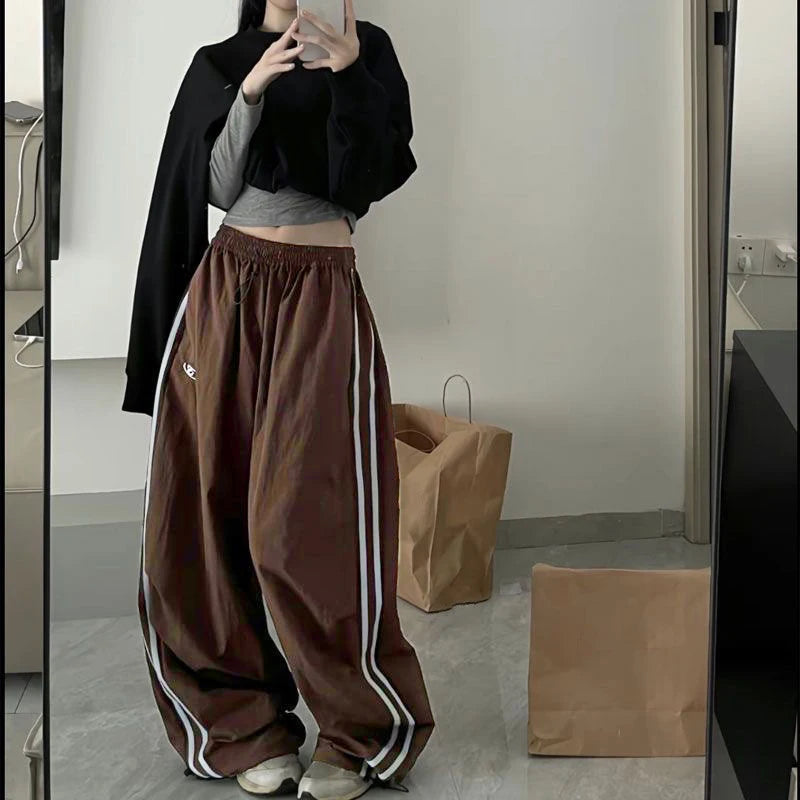 LUSTRA™ |Y2K Vintage Women Loose Drawstrings Pants, Oversized Hip Hop, Chic Fashion