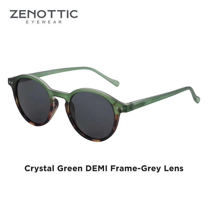 ZENOTTIC ™️ (S Size) Retro Circular Polarized Sunglasses 2025 Men/ Women Vintage Small Round Sunglasses UV400 Goggles Shades