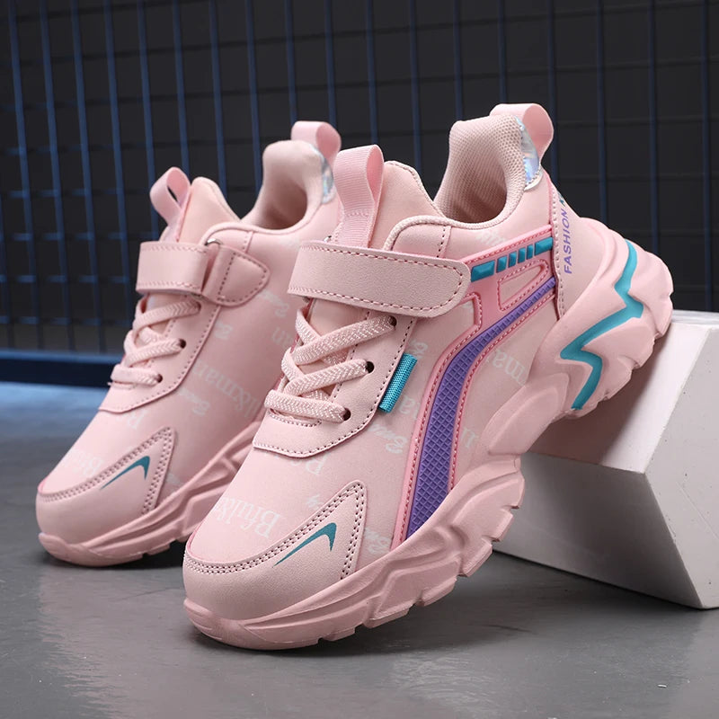 RIGHT STEPS™️ Kids Casual Boys/GIRLS Shoes Soft Sole Kids Shoes Non-Slip Sneakers Shoes Outdoor Student's Children Pink Girls Sport Walking Footwear