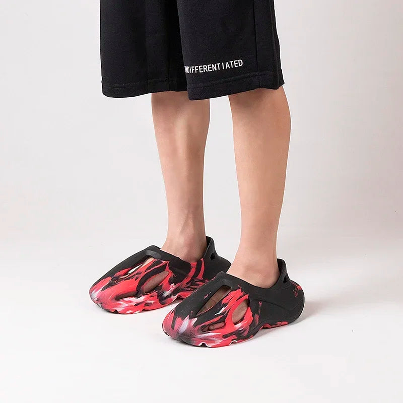 FLIPFLOP ™️Summe Men Women Slippers Camouflage Platform Outdoor Clogs Shoe Beach Sandals Male Soft EVA Indoor Home Slides Lover Flip Flops