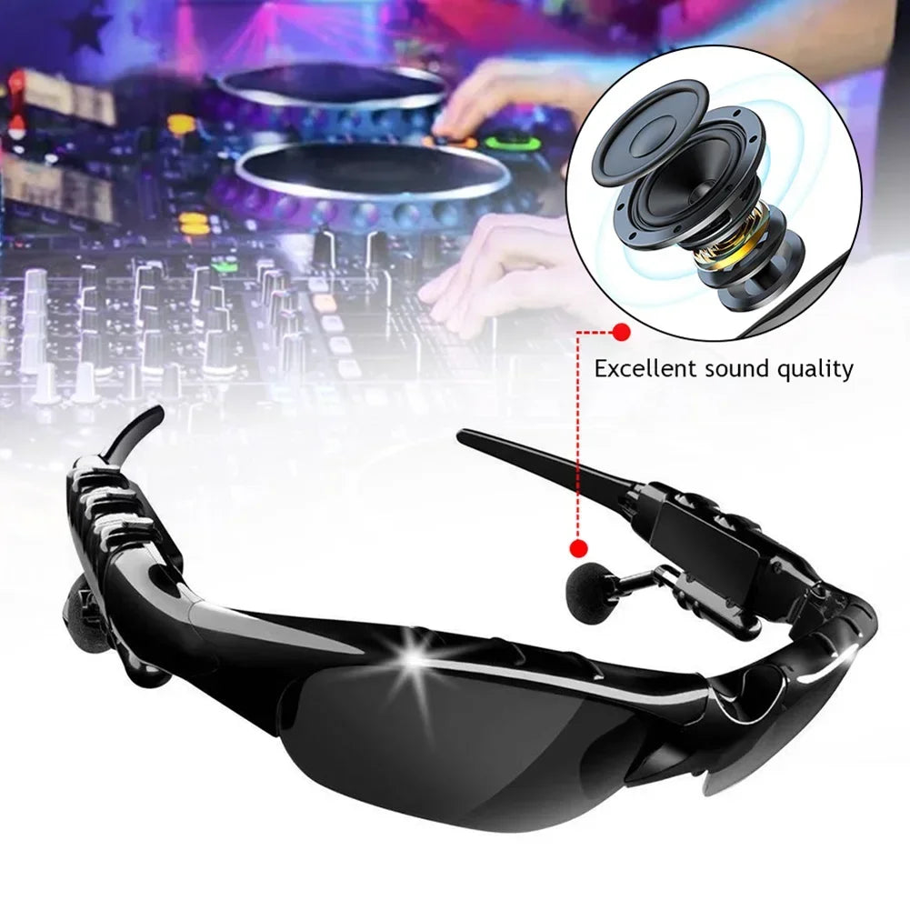 BEAT BOX HEADPHONES™ Stereo Bluetooth Headphones Polarized Sunglasses Outdoor Sports Cycling Audio Glasses Surround Sound Headphones Music & Call