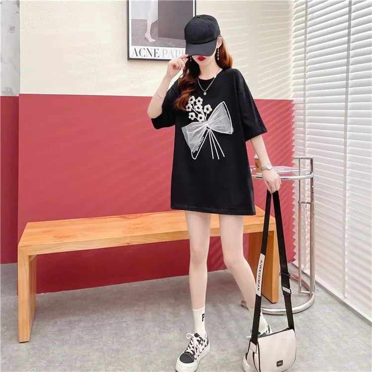 LET IT FLOW™|NEW 2025 Baggy T-Shirt for Women, Perfect Summer Outfit, Y2k Fashion, Polyester/High Quality Clothes