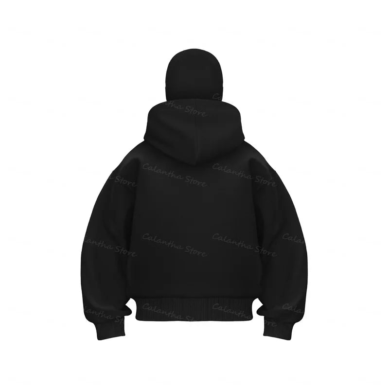 ALLACTIVITY™️Men's Balaclava Zip Hoodie Winter Warm Casual Sweatshirt with Hooded Face Mask Zipper Design Sports Jacket Outdoor Activities