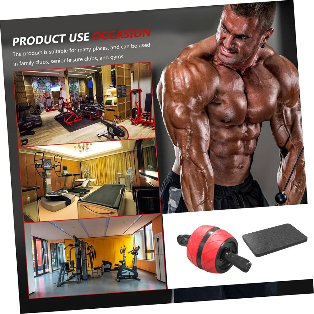 PERFECT™ Rebound Ab Roller Wheel, with Knee Mat Abs Workout Equipment for Home Gym Fitness Strength Home workout Training