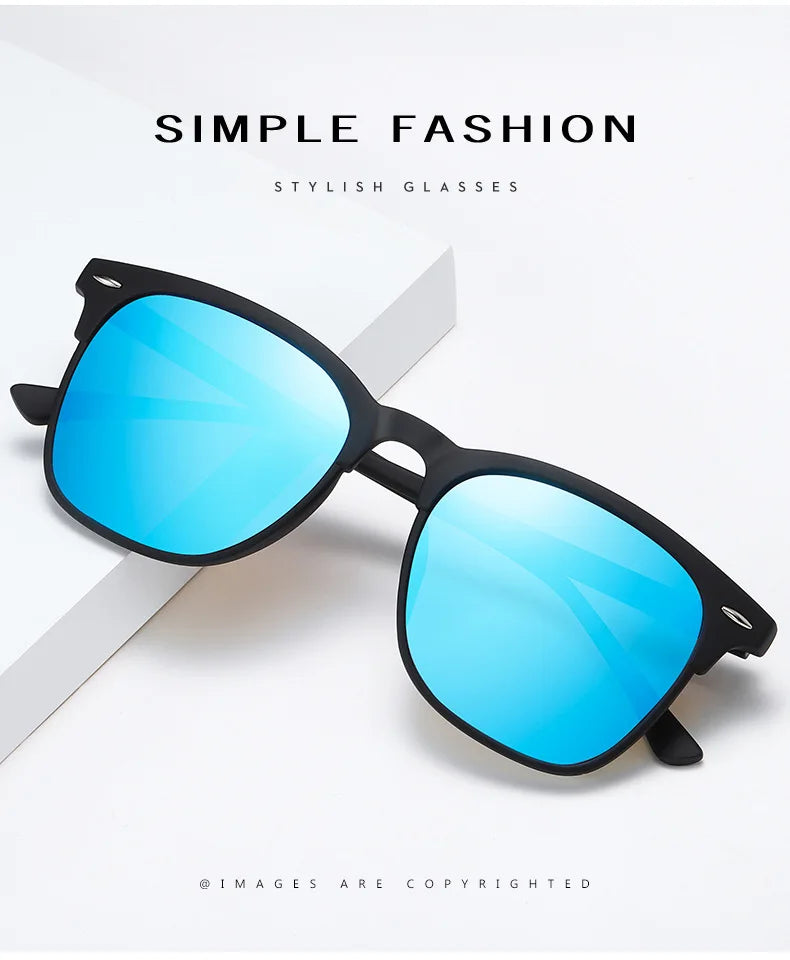 MIRO™ New Polarized Sunglasses, Classic Retro Men Sunglasses, Outdoor Sunglasses, UV400 Plastic Square Trending Shades Eyewear