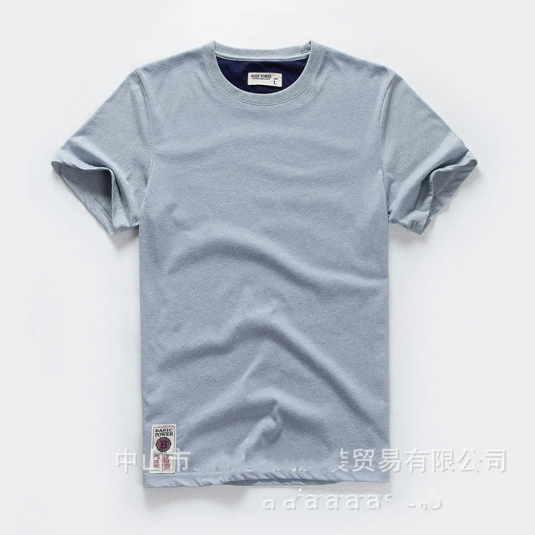 TEEDUP™️ Men's t-shirt New Summer cotton white solid t shirt men causal o-neck basic t-shirt male high quality classical tops