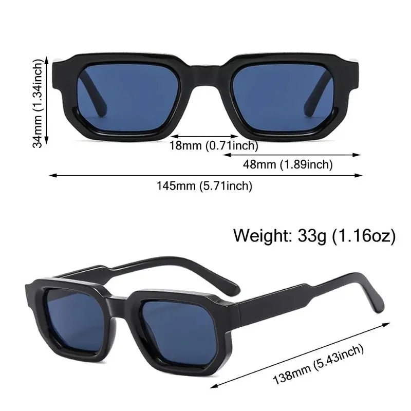 KOOL FRAMES™️ Fashion Retro Small Square Frame Sunglasses Women Shades UV400 Protection Vintage Punk Men Outdoor Sports Y2K Sunglasses