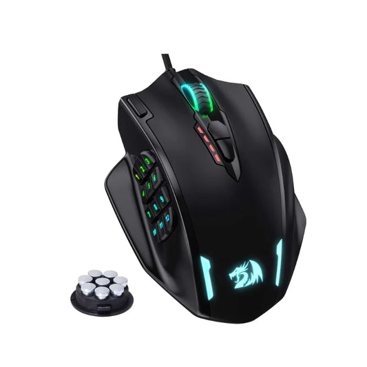REDRAGON M908 | RGB Backlit USB Wired Gaming Mouse – 18 Programmable Buttons, 12400 DPI