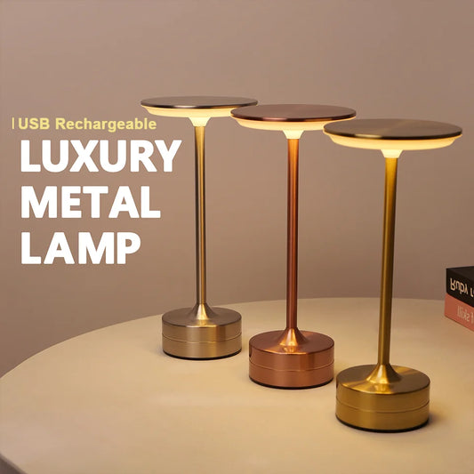 FEIE™ |LED Table Lamp, Touch Sensor Night Light, USB, Rechargeable Portable Bedroom Night Light, Wireless Reading Lamp