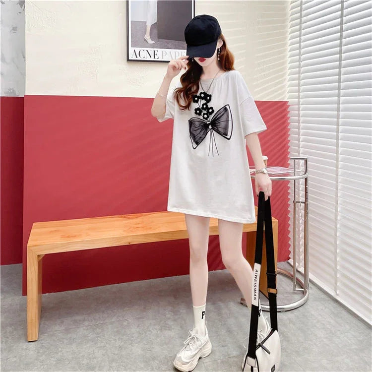 LET IT FLOW™|NEW 2025 Baggy T-Shirt for Women, Perfect Summer Outfit, Y2k Fashion, Polyester/High Quality Clothes