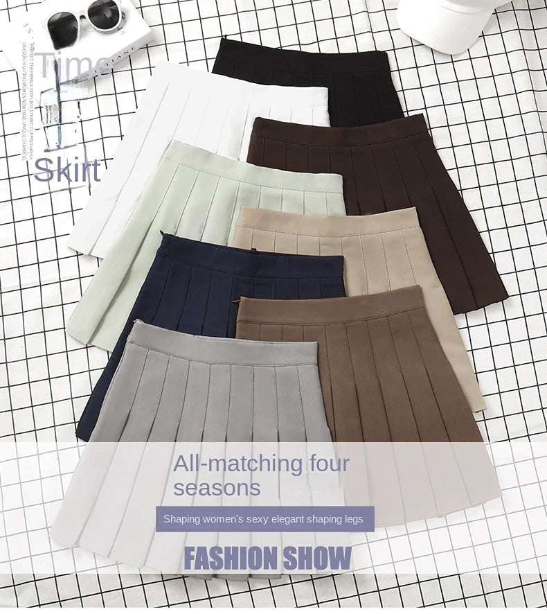 SKIRTING THE ISSUE™ |Trendy Cute Skirt for Ladies, Summer Clothes, Women's High Waist Harajuku Korean Style