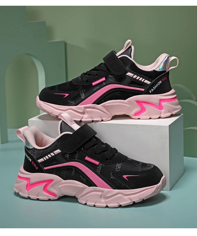 RIGHT STEPS™️ Kids Casual Boys/GIRLS Shoes Soft Sole Kids Shoes Non-Slip Sneakers Shoes Outdoor Student's Children Pink Girls Sport Walking Footwear