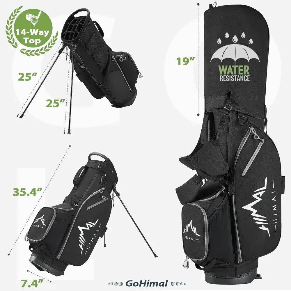 14-Way™ Golf Stand Bag, Golf Bag with Stand - Lightweight & Durable Golf Club Bag for Men & Women