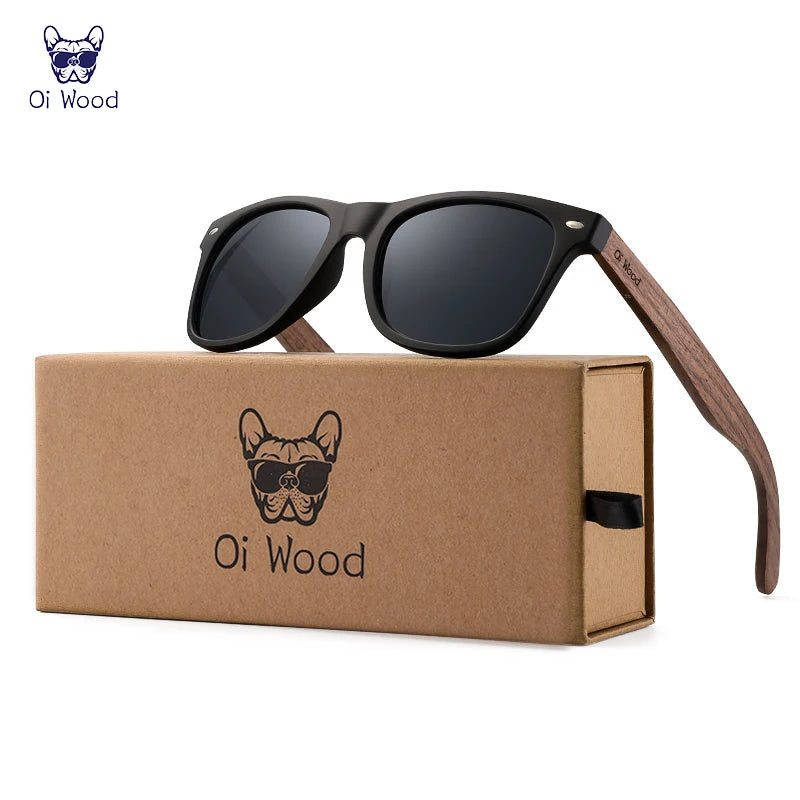 Oi Wood™️ Brand Natural Wooden Sunglasses Men Polarized Fashion Sunglasses Original Wood Oculus De Sol Mascolino New TR90 Frames