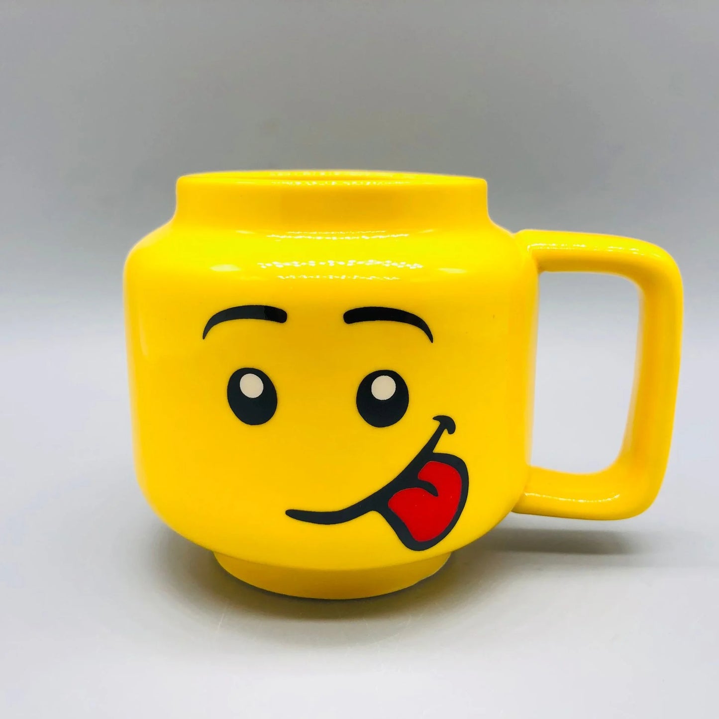 SIPSI LEGO™ Ceramic Mug, White Skeleton, Silly boy, iconic boy, happy boy, winking Girl
