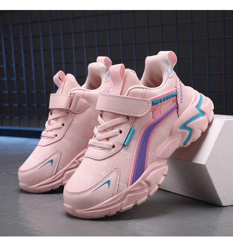 RIGHT STEPS™️ Kids Casual Boys/GIRLS Shoes Soft Sole Kids Shoes Non-Slip Sneakers Shoes Outdoor Student's Children Pink Girls Sport Walking Footwear