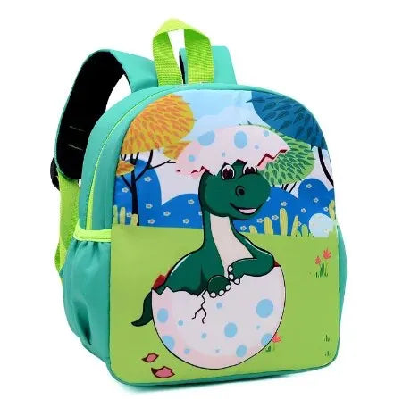 Cartoon ™ Cute Dinosaur/Mermaid Printed Schoolbags Trendy Waterproof Kindergarten Primary School Bookbag Student Backpack