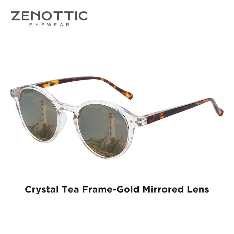ZENOTTIC ™️ (S Size) Retro Circular Polarized Sunglasses 2025 Men/ Women Vintage Small Round Sunglasses UV400 Goggles Shades