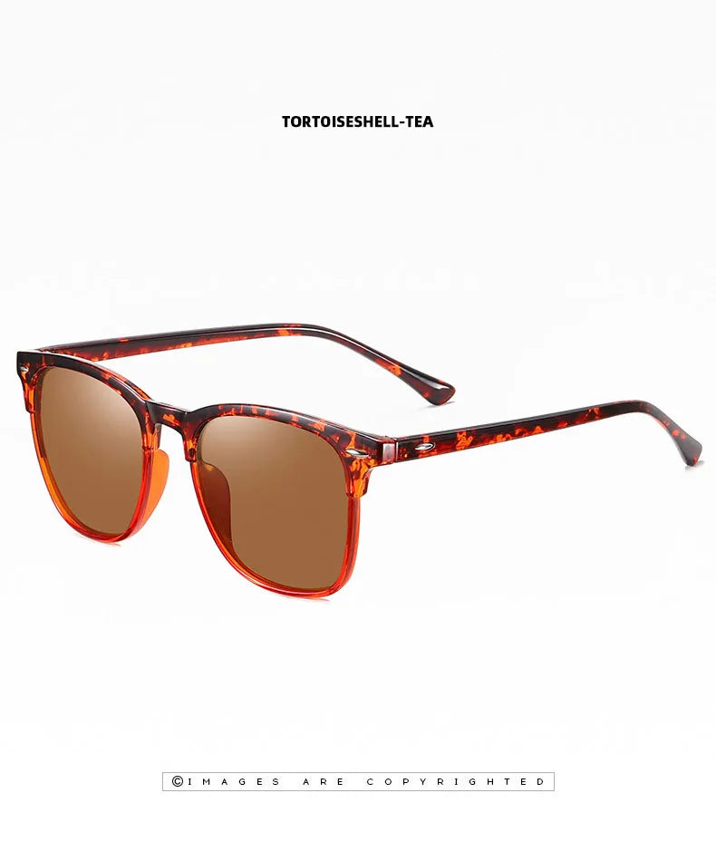 MIRO™ New Polarized Sunglasses, Classic Retro Men Sunglasses, Outdoor Sunglasses, UV400 Plastic Square Trending Shades Eyewear