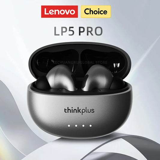 THINKPLUS™ LP5 PRO | Wireless Bluetooth 5.4 TWS Earbuds – High Fidelity Sound, Gaming & Sports Headset with Mic, Long Battery Life (2025)