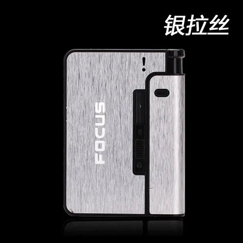 ZIPPO ™ portable automatic cigarette case metal cigarette boxes 10pcs cigarette holder case not lighter gadget for men