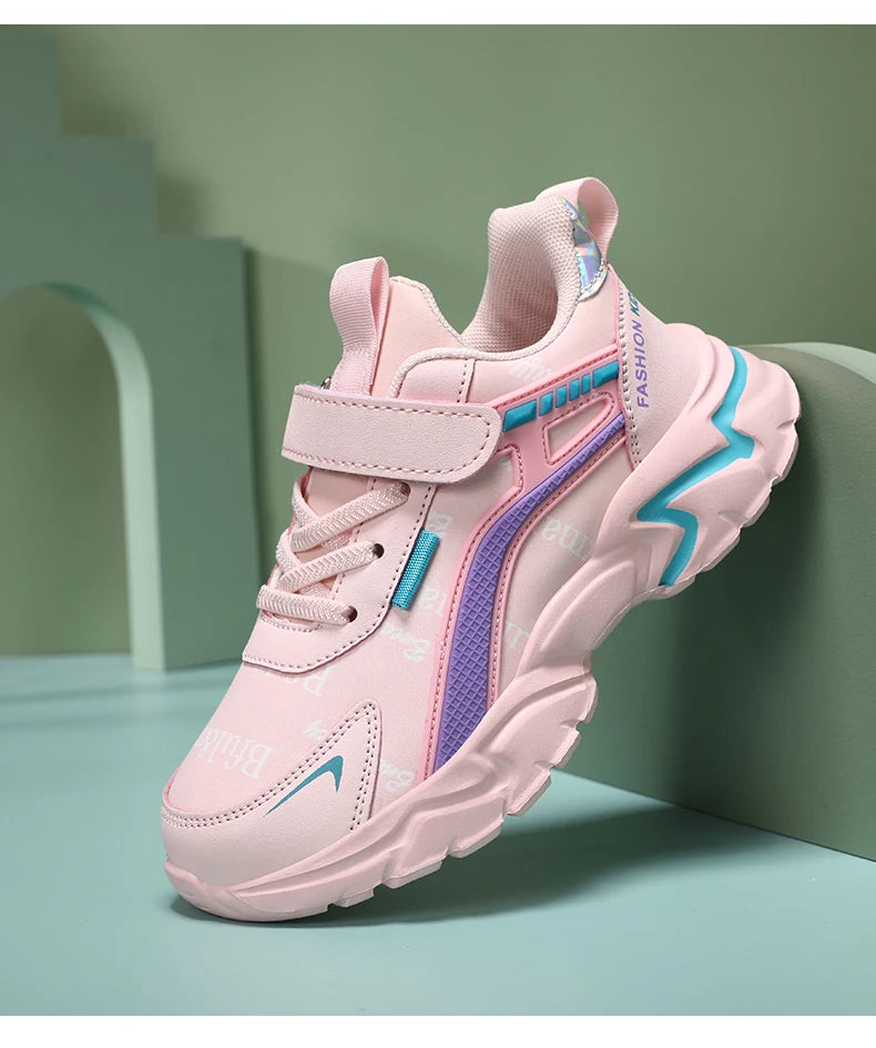 RIGHT STEPS™️ Kids Casual Boys/GIRLS Shoes Soft Sole Kids Shoes Non-Slip Sneakers Shoes Outdoor Student's Children Pink Girls Sport Walking Footwear