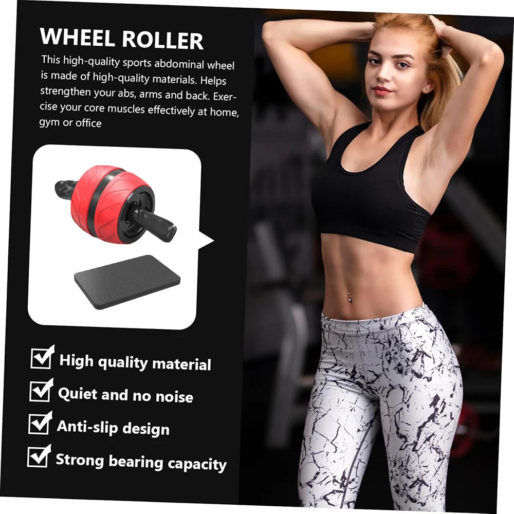 PERFECT™ Rebound Ab Roller Wheel, with Knee Mat Abs Workout Equipment for Home Gym Fitness Strength Home workout Training