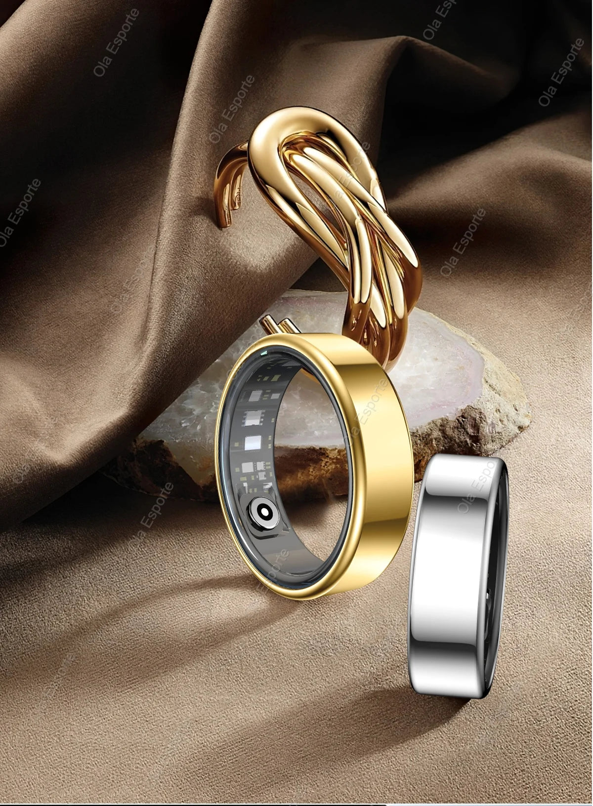 XIAOMI™ | 2025 New Smart Ring for Men and Women, Heart Rate and Blood Oxygen Monitor Smart Ring IP68 & 5ATM, Waterproof, Includes Multi-sport Mode