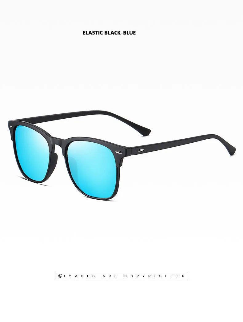 MIRO™ New Polarized Sunglasses, Classic Retro Men Sunglasses, Outdoor Sunglasses, UV400 Plastic Square Trending Shades Eyewear