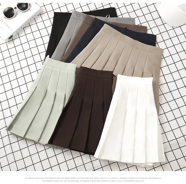 SKIRTING THE ISSUE™ |Trendy Cute Skirt for Ladies, Summer Clothes, Women's High Waist Harajuku Korean Style