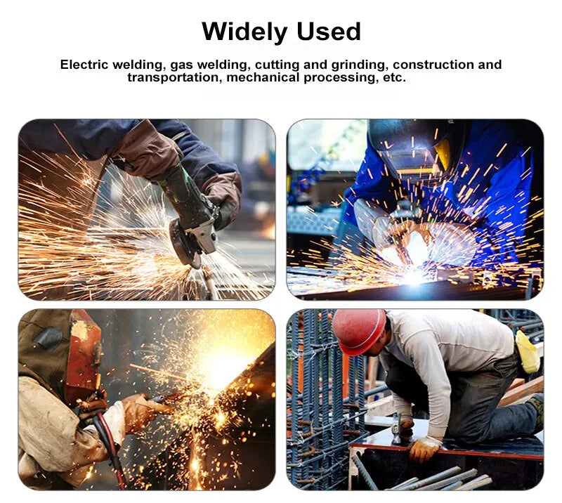 IRON™️ Men Work Gloves Soft Cowhide Driver Hunting Driving Farm Garden Welding Security Protection Safety Mechanic Glove