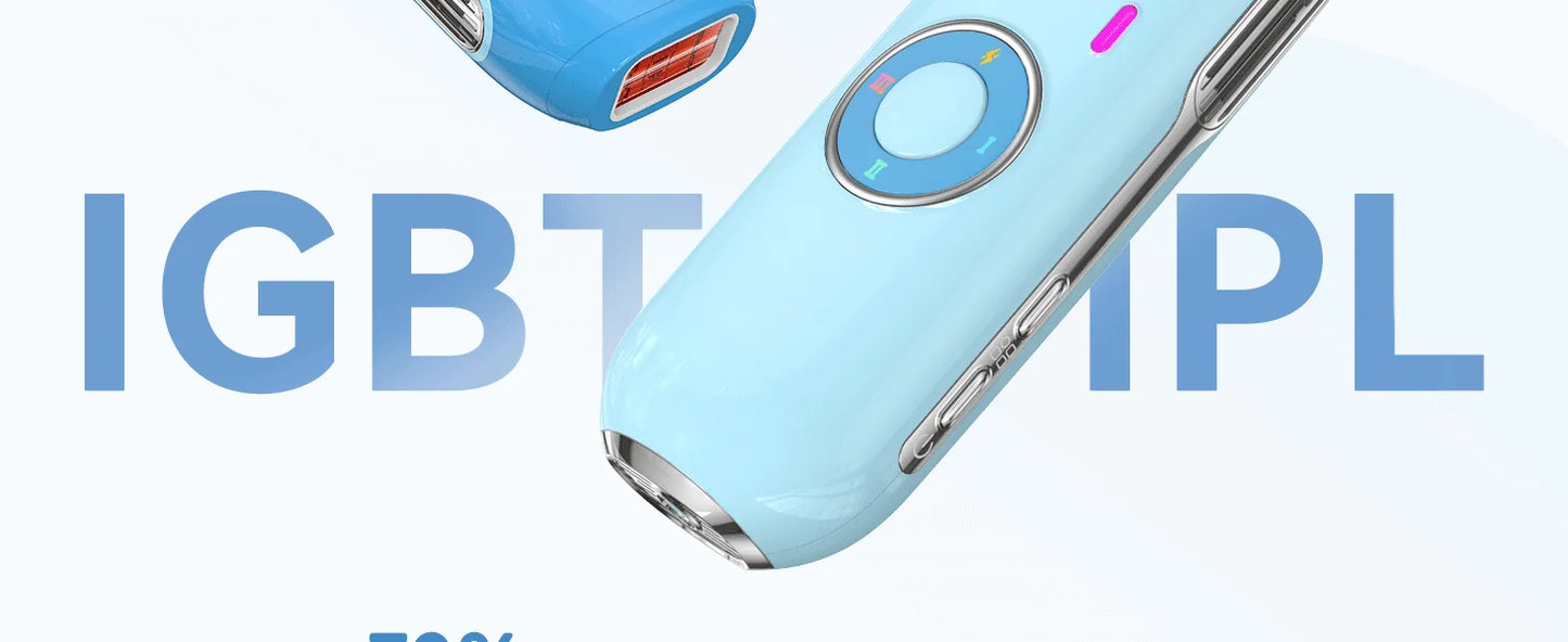 JOOYEE™️Hair Removal Laser IPL 22 Unlimited IGBT 5.2 cm² light Quick Flashes Painless Epilator Face Armpit Bikini Laser