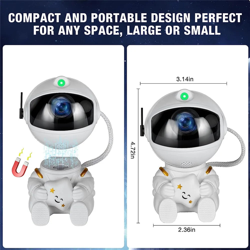 Shine™ Star Projector Galaxy Night Light Astronaut Space Projector Starry Nebula Ceiling LED Lamp for Bedroom Home Decorative kids gift