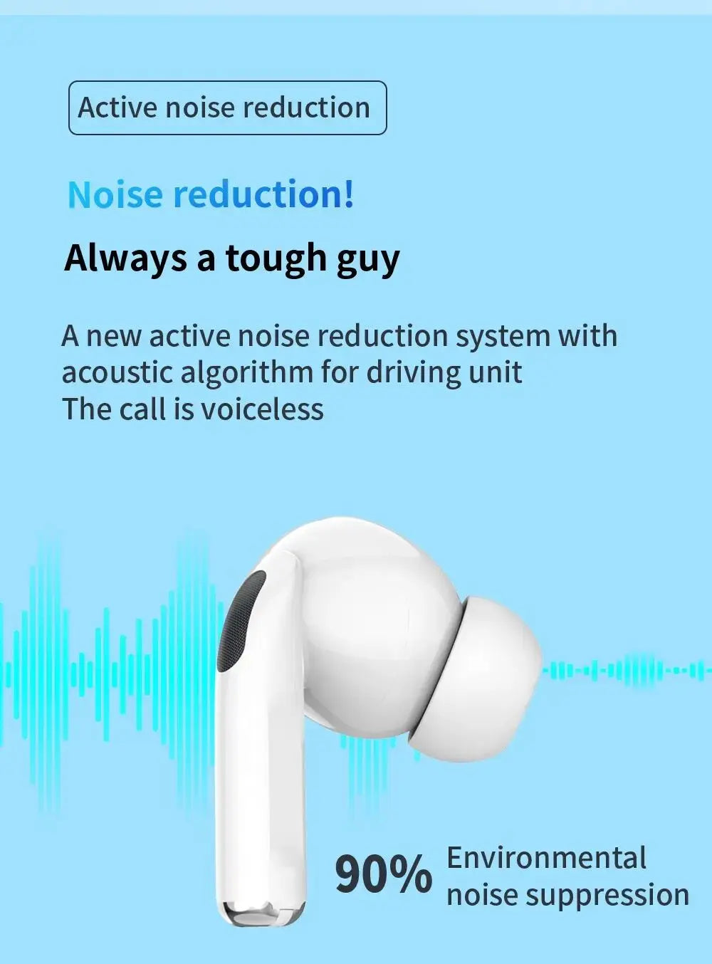 SCELTECH™ |Bluetooth 5.3 Wireless Noise-Cancelling Air buds Perfect for Music, Gaming, etc.