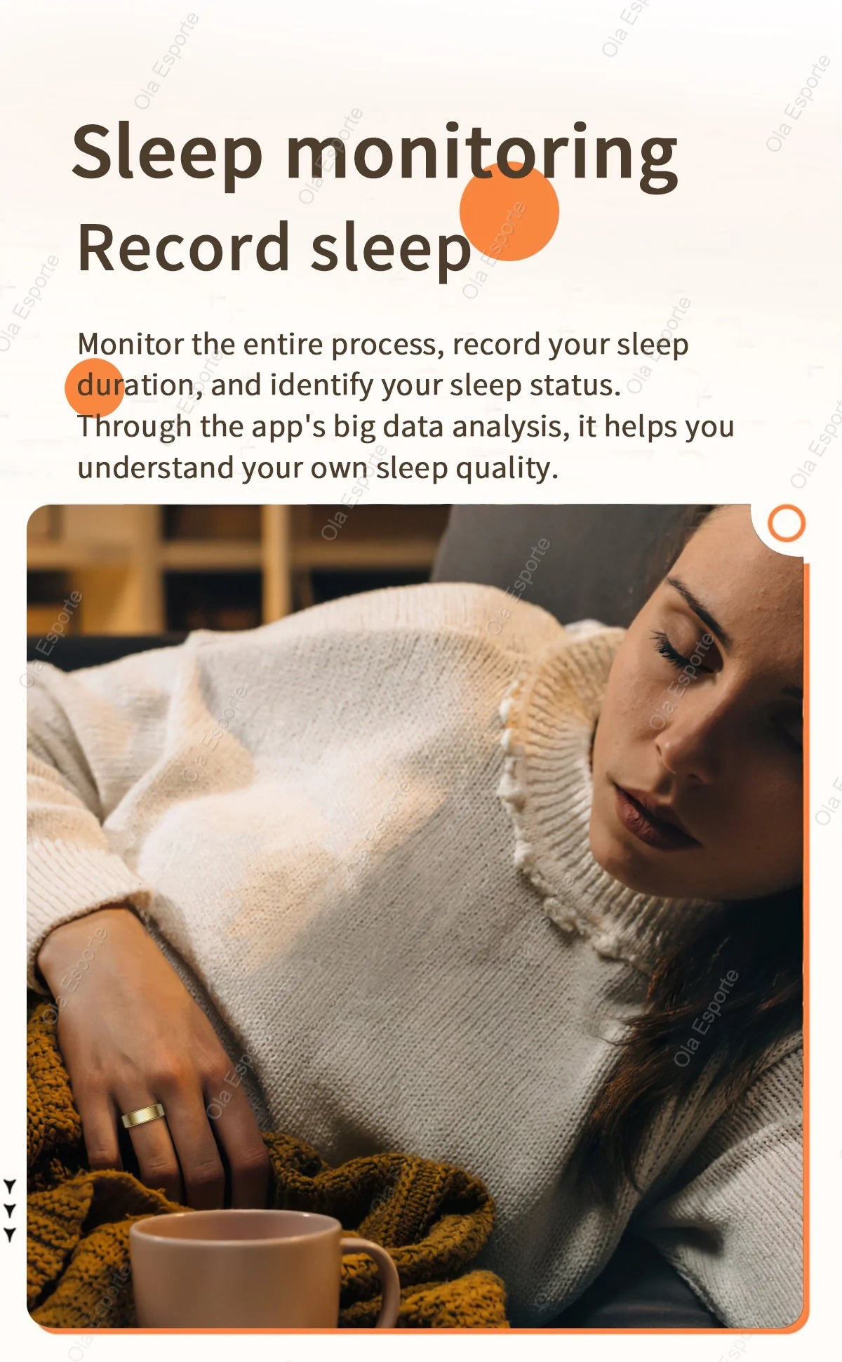 XIAOMI™ | 2025 New Smart Ring for Men and Women, Heart Rate and Blood Oxygen Monitor Smart Ring IP68 & 5ATM, Waterproof, Includes Multi-sport Mode