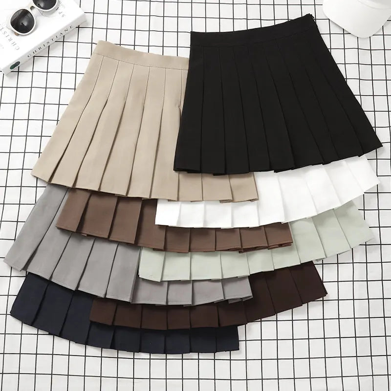 SKIRTING THE ISSUE™ |Trendy Cute Skirt for Ladies, Summer Clothes, Women's High Waist Harajuku Korean Style