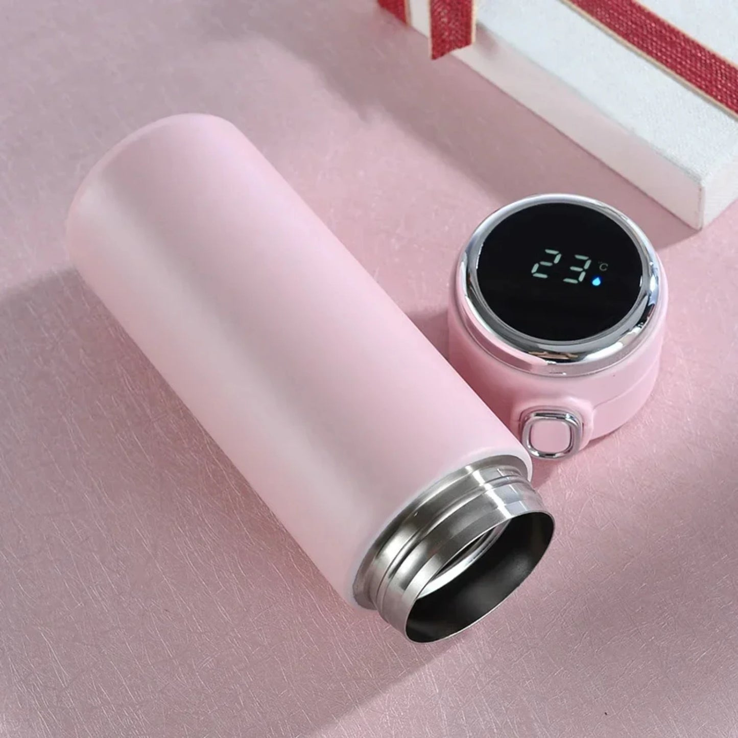 ROYALA™ Smart Mug, Temperature Display Thermos Cup Cute Vacuum Flasks Thermos Water Bottle Coffee Mug Stainless Steel Portable Thermos 420ml