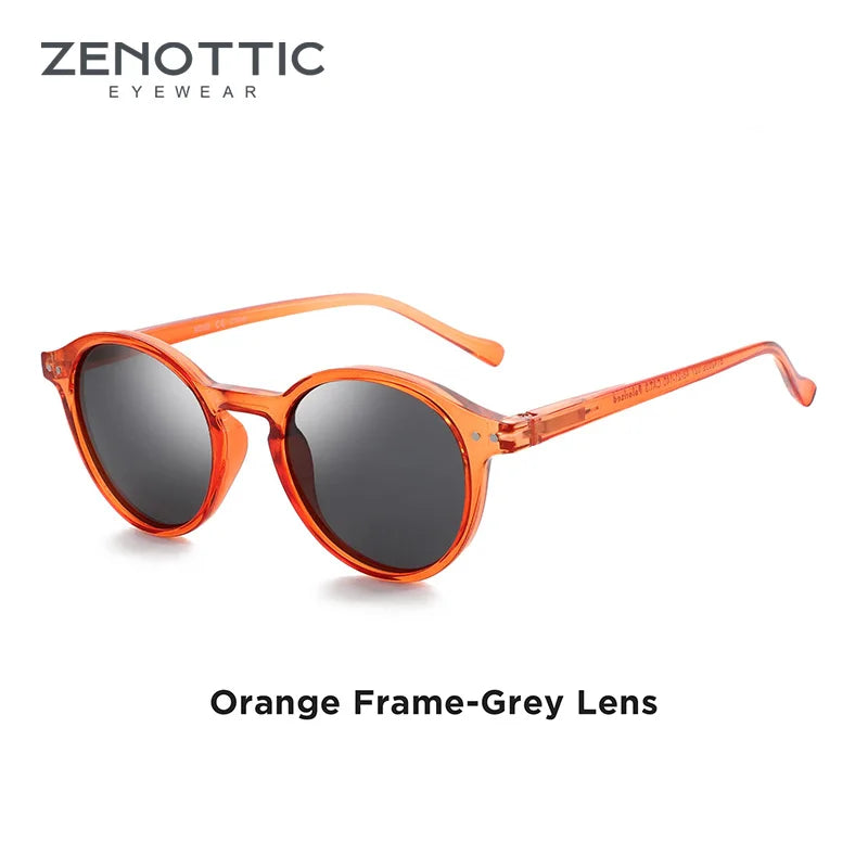 ZENOTTIC ™️ (S Size) Retro Circular Polarized Sunglasses 2025 Men/ Women Vintage Small Round Sunglasses UV400 Goggles Shades