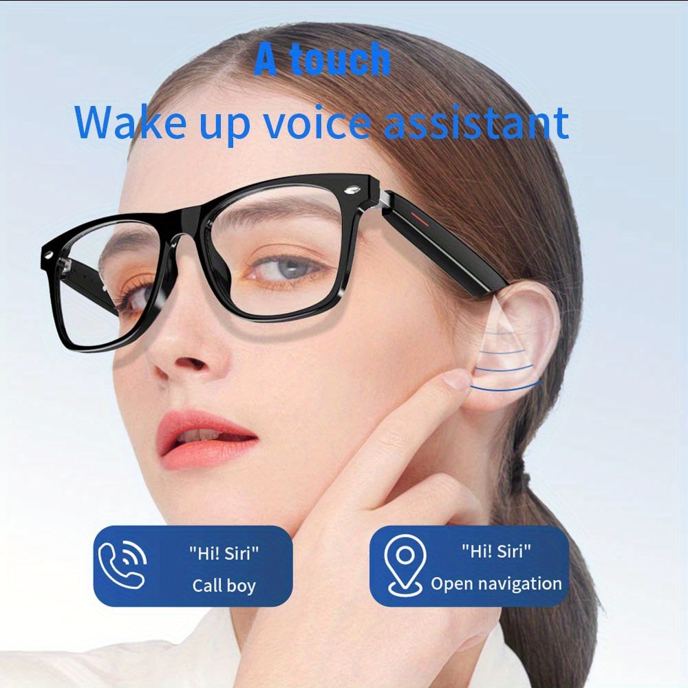 SENBONO ™️ Smart Glasses - Blue Light Filtering & Polarized Lenses, Low Latency Audio, Built-in Mic & Speakers, Touch & AI Voice Assistant Compatible, 5hrs Battery Life,