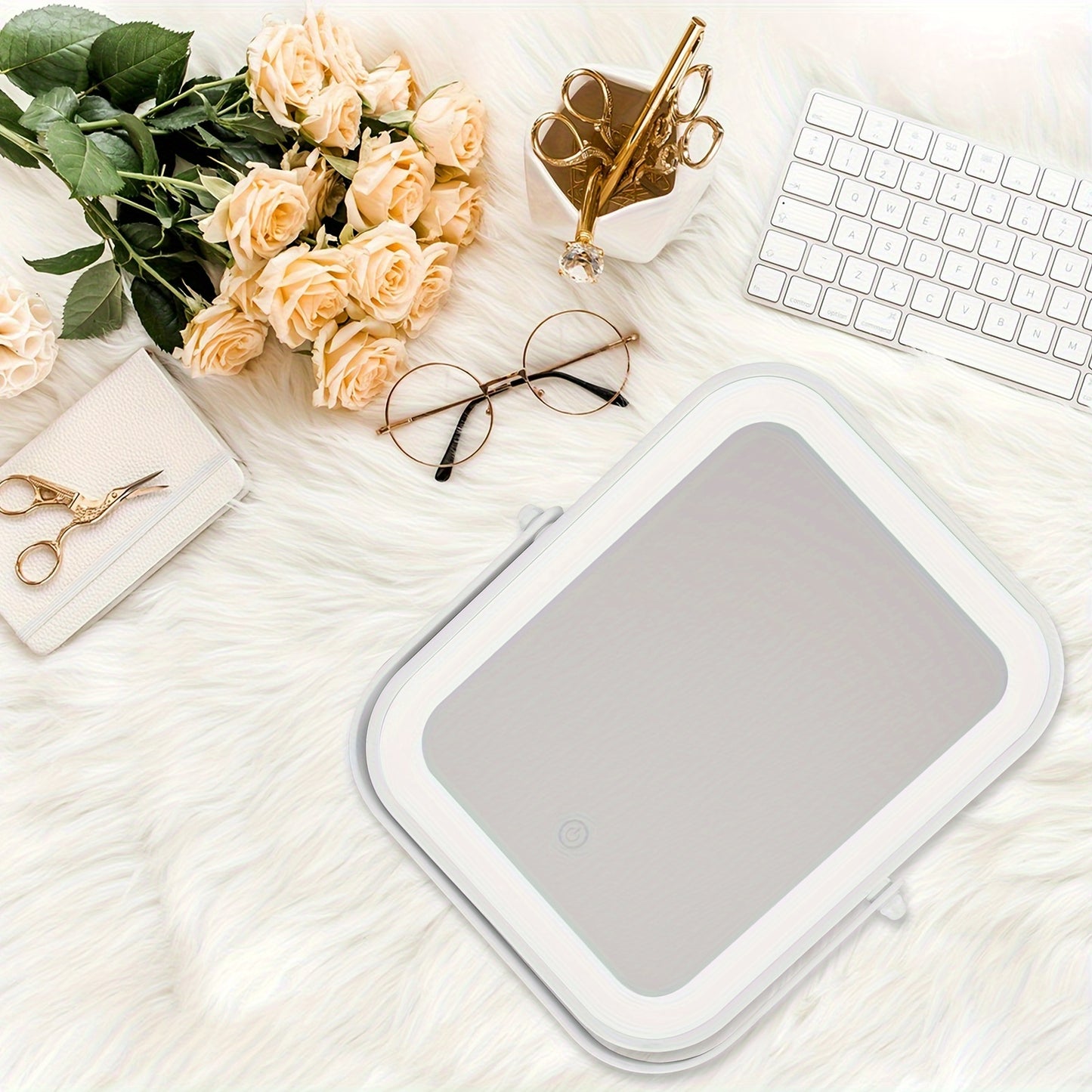 GO GIRL™ 8X10inch Lighted Vanity Makeup Mirror,